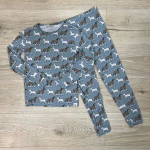 Sweet Bamboo Horse Two Piece Set